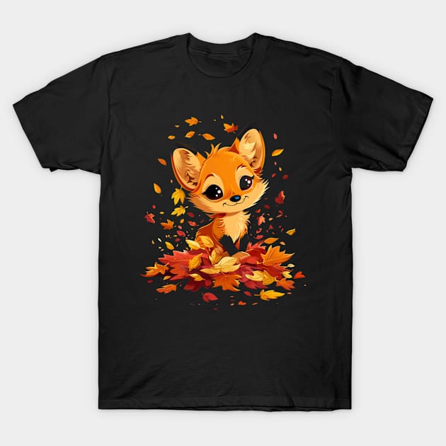 Saga Of Fox And Flowers T-Shirt by Gorilla Animal